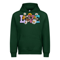Forest Green dog paw love Urban Hoodie - RanaPortraitStore