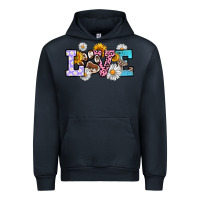 Navy dog paw love Urban Hoodie - RanaPortraitStore