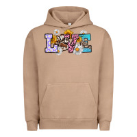 Pigment Burro dog paw love Urban Hoodie - RanaPortraitStore