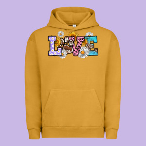 Dog Paw Love Urban Hoodie Designed By Ranaportraitstore