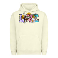 Pigment Pistachio dog paw love Urban Hoodie - RanaPortraitStore