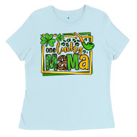 Baby Blue One lucky mama St. Patrick's Ladies Tee - OliviaCreatesArt