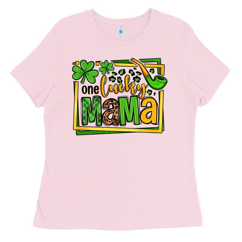 One Lucky Mama St. Patrick's Ladies Tee by OliviaCreatesArt | Teevron