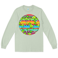 Matcha hispanic heritage month round earrings 3 Long Sleeve Tee - BundleAndBundleShop