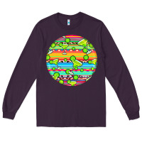 Plum hispanic heritage month round earrings 3 Long Sleeve Tee - BundleAndBundleShop