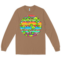 Toasted Coconut hispanic heritage month round earrings 3 Long Sleeve Tee - BundleAndBundleShop