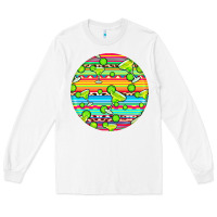 White hispanic heritage month round earrings 3 Long Sleeve Tee - BundleAndBundleShop