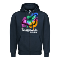 Navy transformada por dios Zipper Hoodie - JahusDesignShop