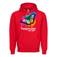 Red transformada por dios Zipper Hoodie - JahusDesignShop