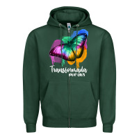Sports Green transformada por dios Zipper Hoodie - JahusDesignShop