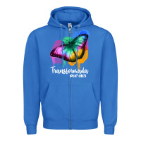 True Royal transformada por dios Zipper Hoodie - JahusDesignShop