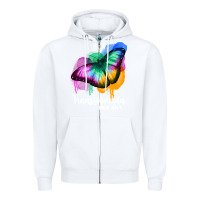 White transformada por dios Zipper Hoodie - JahusDesignShop
