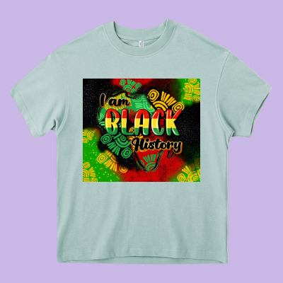 I Am Black History Tumbler Cowgirl Heavy Core Tee Designed By Cowgirlartshop