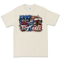 Bone Born to be free Premium Tee - CowGirlArtShop