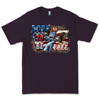 Plum Born to be free Premium Tee - CowGirlArtShop