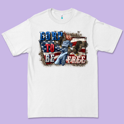 Born To Be Free Premium Tee Designed By Cowgirlartshop