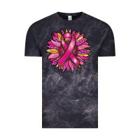Cloud Black breast cancer sunflower Vintage Tee - RanaPortraitStore