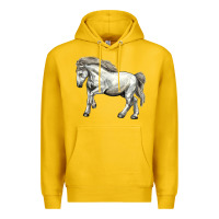 Lemon percheron horse Premium Hoodie - LillyAllenDesigns