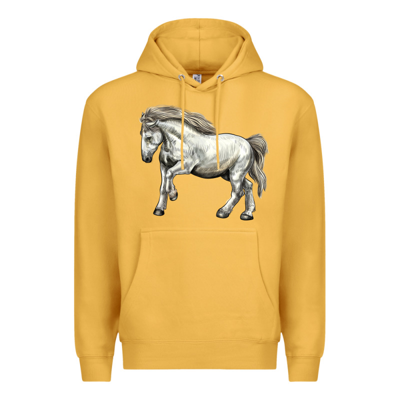 Percheron Horse Premium Hoodie by LillyAllenDesigns | Teevron