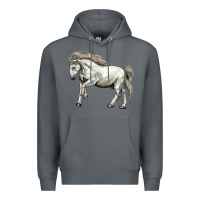 Rock percheron horse Premium Hoodie - LillyAllenDesigns