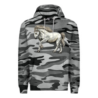 Slate Camo percheron horse Premium Hoodie - LillyAllenDesigns