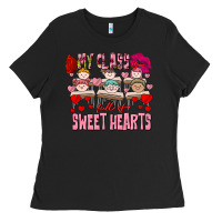Black Valentine's Day my class is full of sweet hearts Ladies Tee - FaDigitalArtStudio