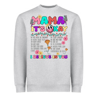 Heather Grey mama it's okay Heavyweight Sweatshirt - JahusDesignShop