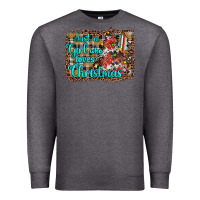 Charcoal Heather just a girl who loves christmas Premium Sweatshirt - JahusDesignShop