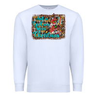 White just a girl who loves christmas Premium Sweatshirt - JahusDesignShop