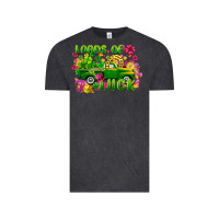 Vintage Black Loads of luck St. Patricks Day Vintage Tee - FaDigitalArtStudio