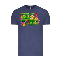 Vintage Denim Loads of luck St. Patricks Day Vintage Tee - FaDigitalArtStudio