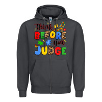 Smoke think before you judge Zipper Hoodie - JahusDesignShop