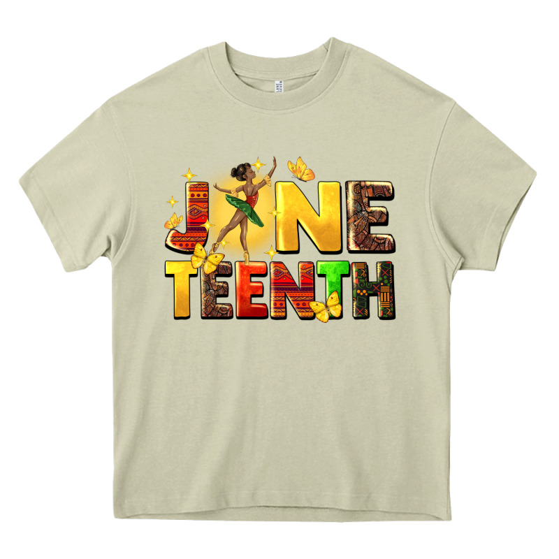 Juneteen Black Girl Heavy Core Tee by CowGirlArtShop | Teevron