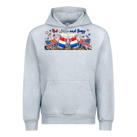 Heather Grey red white and boozy libbey glass Urban Hoodie - RanaPortraitStore