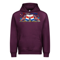 Mauve Wine red white and boozy libbey glass Urban Hoodie - RanaPortraitStore