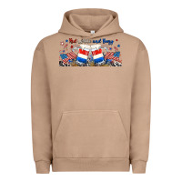 Pigment Burro red white and boozy libbey glass Urban Hoodie - RanaPortraitStore