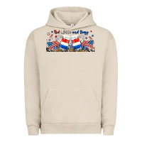 Pigment French Oak red white and boozy libbey glass Urban Hoodie - RanaPortraitStore
