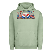 Pigment Oil Green red white and boozy libbey glass Urban Hoodie - RanaPortraitStore