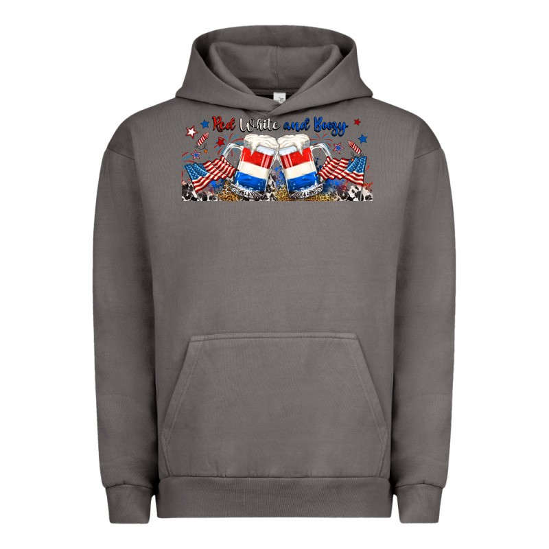 Red White And Boozy Libbey Glass Urban Hoodie by RanaPortraitStore | Teevron