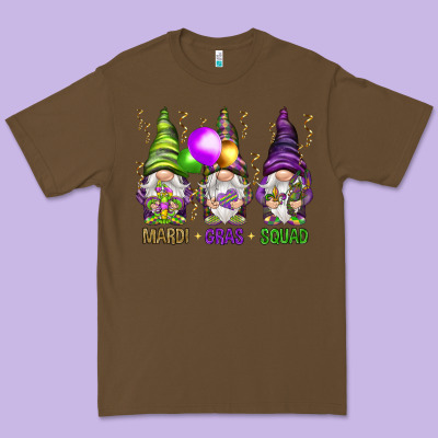 Mardi Gras Squad With Gnomies Premium Tee Designed By Howdyjamesfarm
