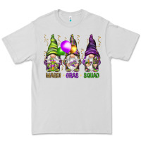 Dove Grey Mardi Gras squad with gnomies Premium Tee - HowdyJamesFarm