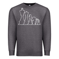 Charcoal Heather chess t  shirt chess Premium Sweatshirt - maiPhamDesign