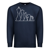 Navy chess t  shirt chess Premium Sweatshirt - maiPhamDesign