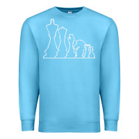 Ocean Blue chess t  shirt chess Premium Sweatshirt - maiPhamDesign