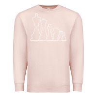 Pale Pink chess t  shirt chess Premium Sweatshirt - maiPhamDesign