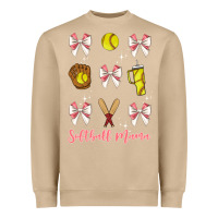 Mushroom softball coquette bow Heavyweight Sweatshirt - JahusDesignShop