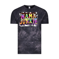 Cloud Black Mama junkie Mother's Day Vintage Tee - FaDigitalArtStudio