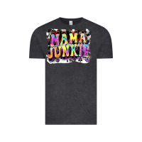 Vintage Black Mama junkie Mother's Day Vintage Tee - FaDigitalArtStudio