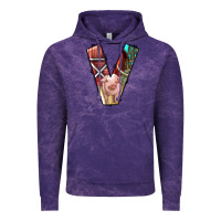 Cloud Purple farm life alphabet lowercase letters v Vintage Hoodie - BundleAndBundleShop