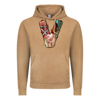Vintage Camel farm life alphabet lowercase letters v Vintage Hoodie - BundleAndBundleShop